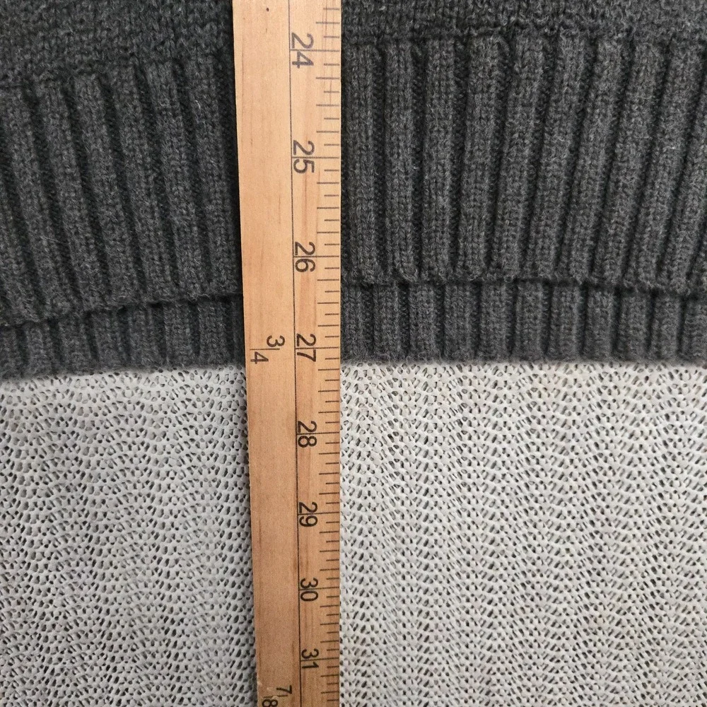 Vintage Polo Ralph Lauren Sweater Mens XL Gray Cotton Pullover Purple Pony